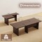 Set of 2 L-Shaped Coffee Tables Modular Design for Living Room